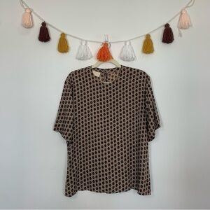 Vintage Pendleton Geometric Print Blouse Size 16